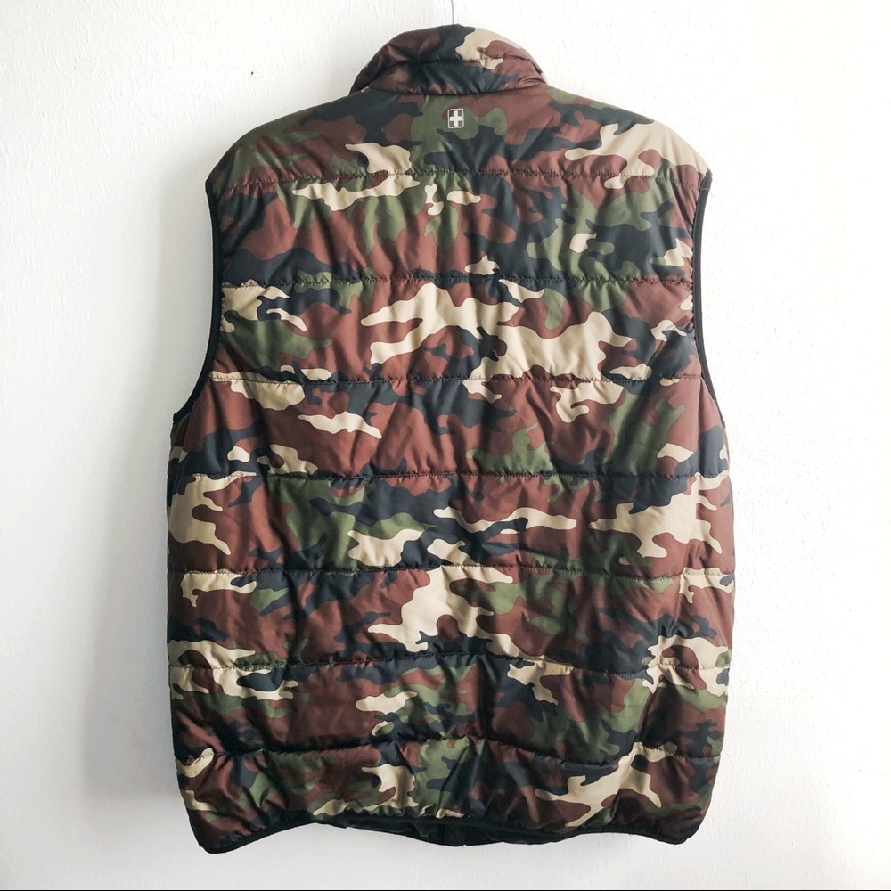 Swiss Tech Vest Puffer Camo Camouflage Wings Patch - Picture 10 of 11